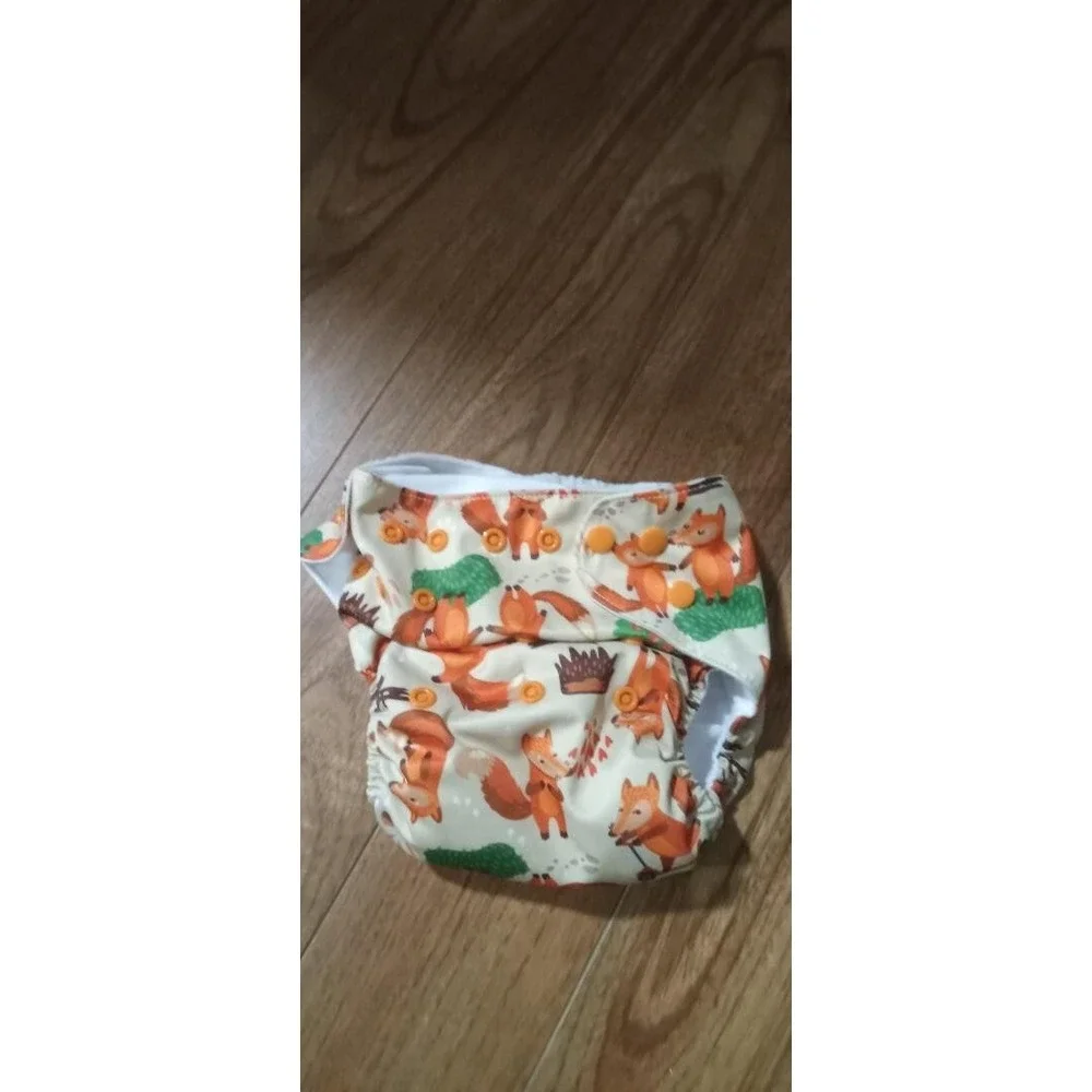 Wegreeco 3 Cloth Diapers Set With Inserts,‎ Size S/M Adjustable snaps for sizing